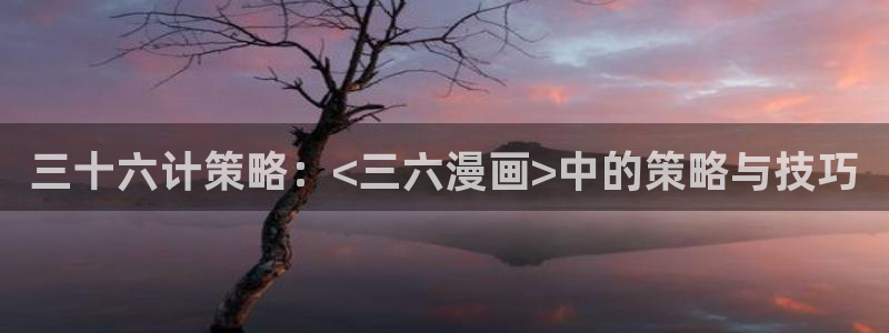 歪歪漫画汗汗漫画：三十六计策略：<三六漫画>中的策略与技巧