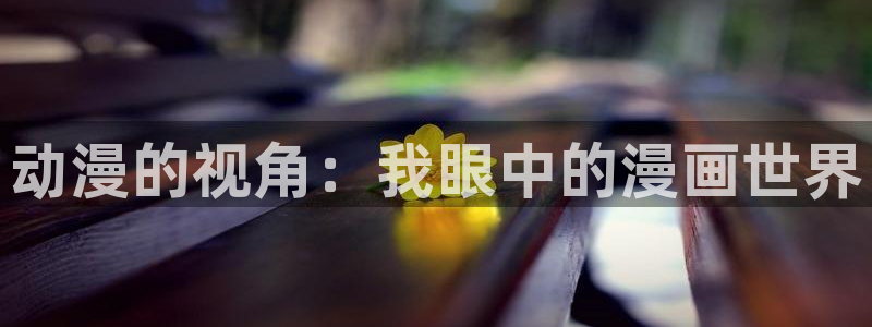 汗汗漫画免费登录：动漫的视角：我眼中的漫画世界